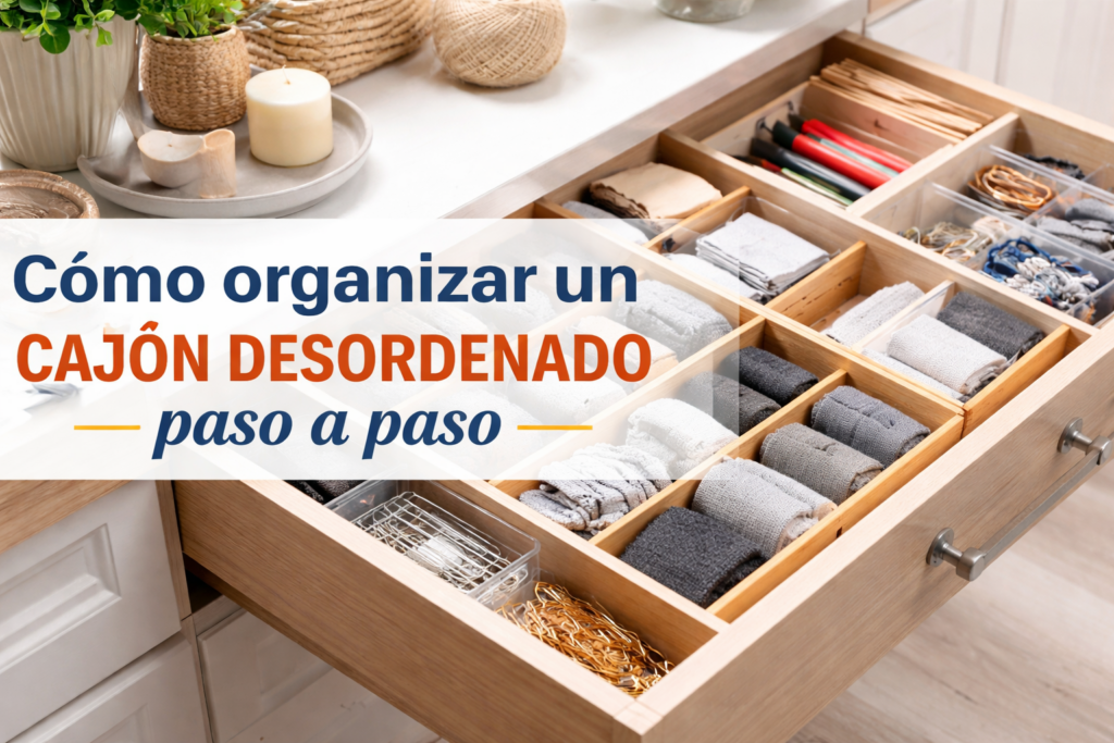 Cómo organizar un cajón desordenado paso a paso (soluciones simples)